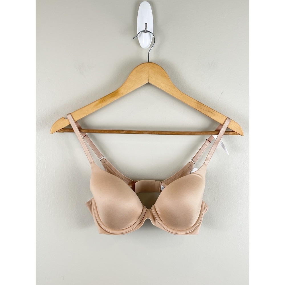 Aerie NWT Real Sunnie Full Coverage Lined Bra Solid Color Beige Size 32C